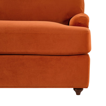 Hampshire Loveseat Sofa Bed - Bright Orange - DUSK