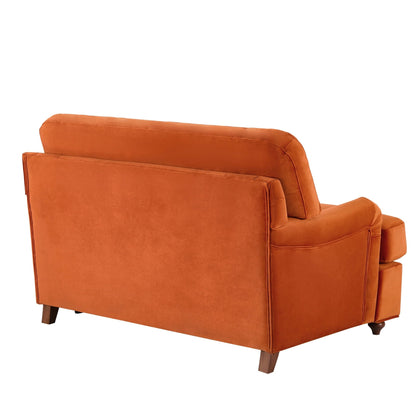 Hampshire Loveseat Sofa Bed - Bright Orange - DUSK