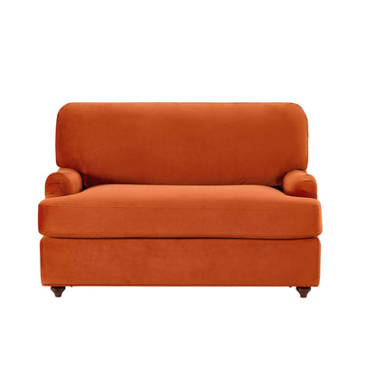 Hampshire Loveseat Sofa Bed - Bright Orange - DUSK