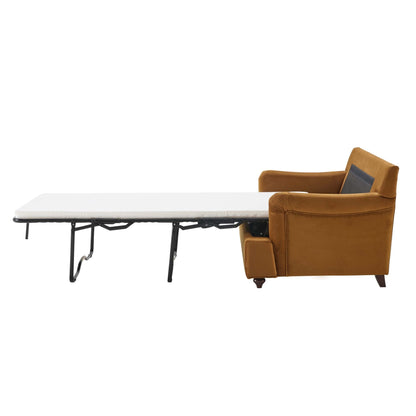 Hampshire Loveseat Sofa Bed - Muted Gold - DUSK