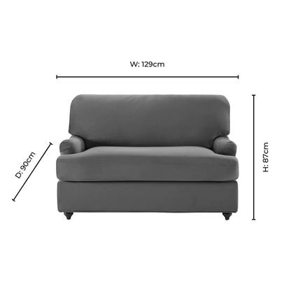 Hampshire Loveseat Sofa Bed - Muted Gold - DUSK