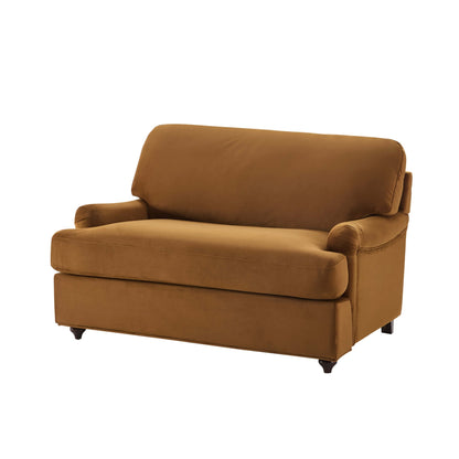 Hampshire Loveseat Sofa Bed - Muted Gold - DUSK