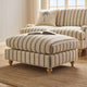 Hampshire Pouffe - Blue Stripe - DUSK