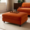 Hampshire Pouffe - Bright Orange - DUSK