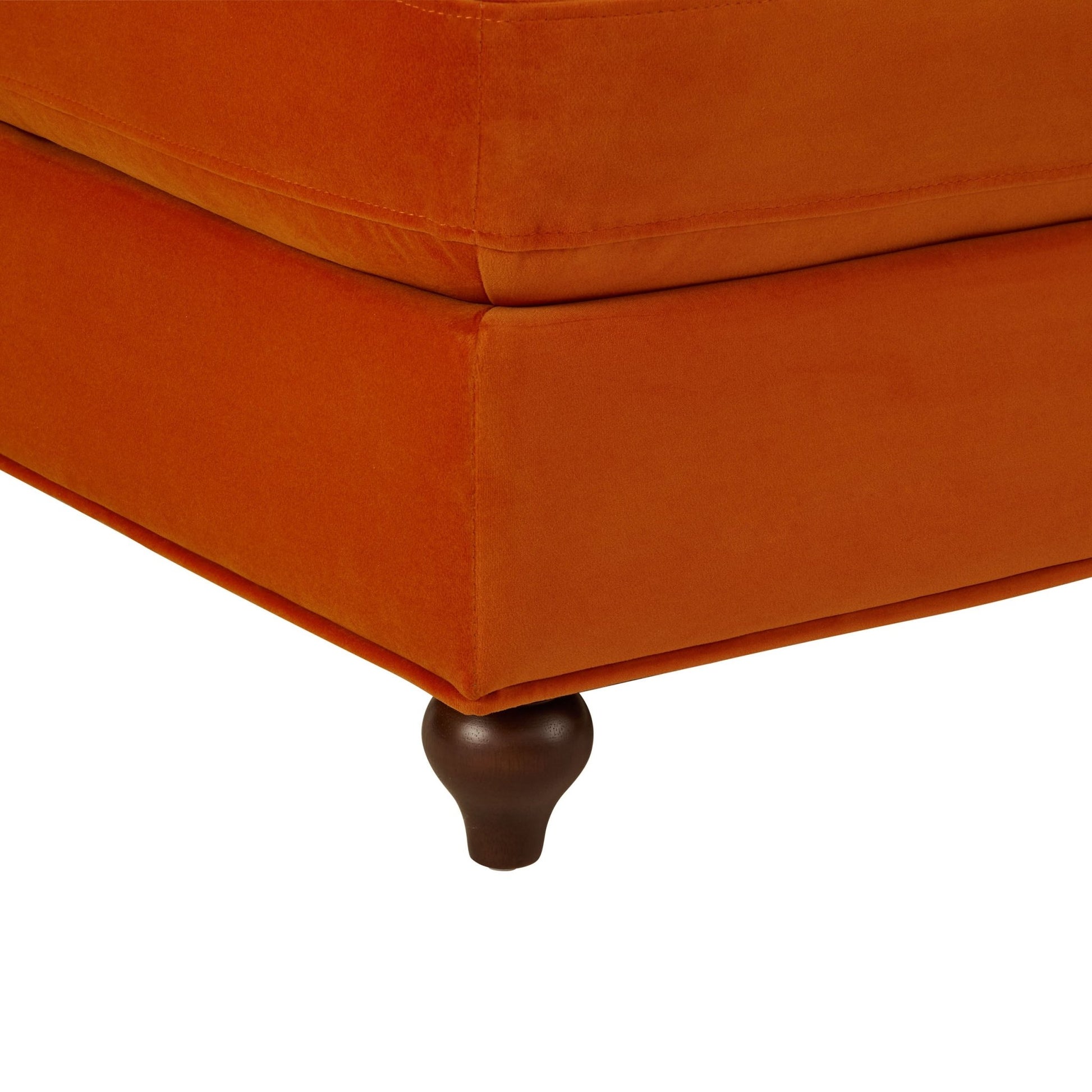 Hampshire Pouffe - Bright Orange - DUSK