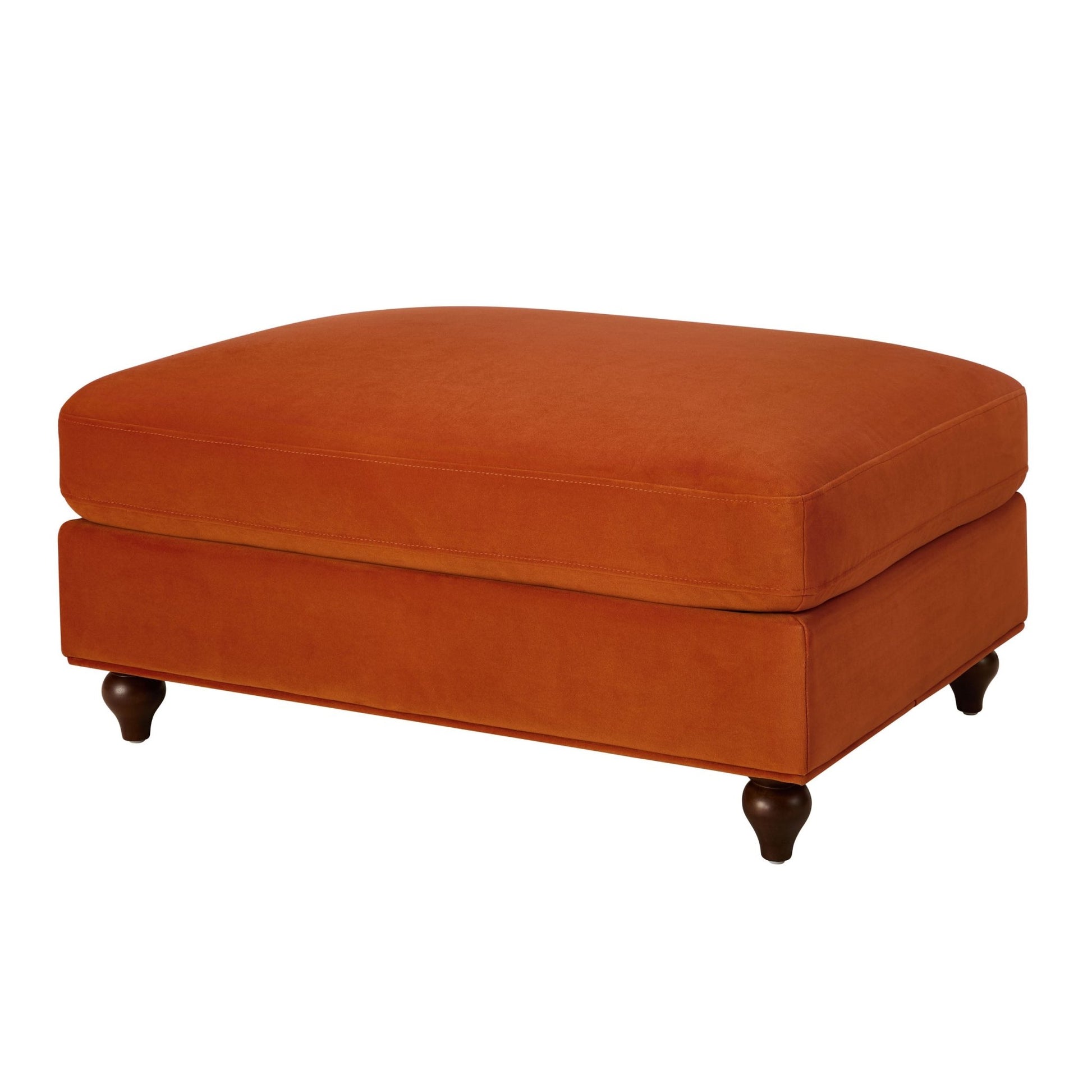 Hampshire Pouffe - Bright Orange - DUSK