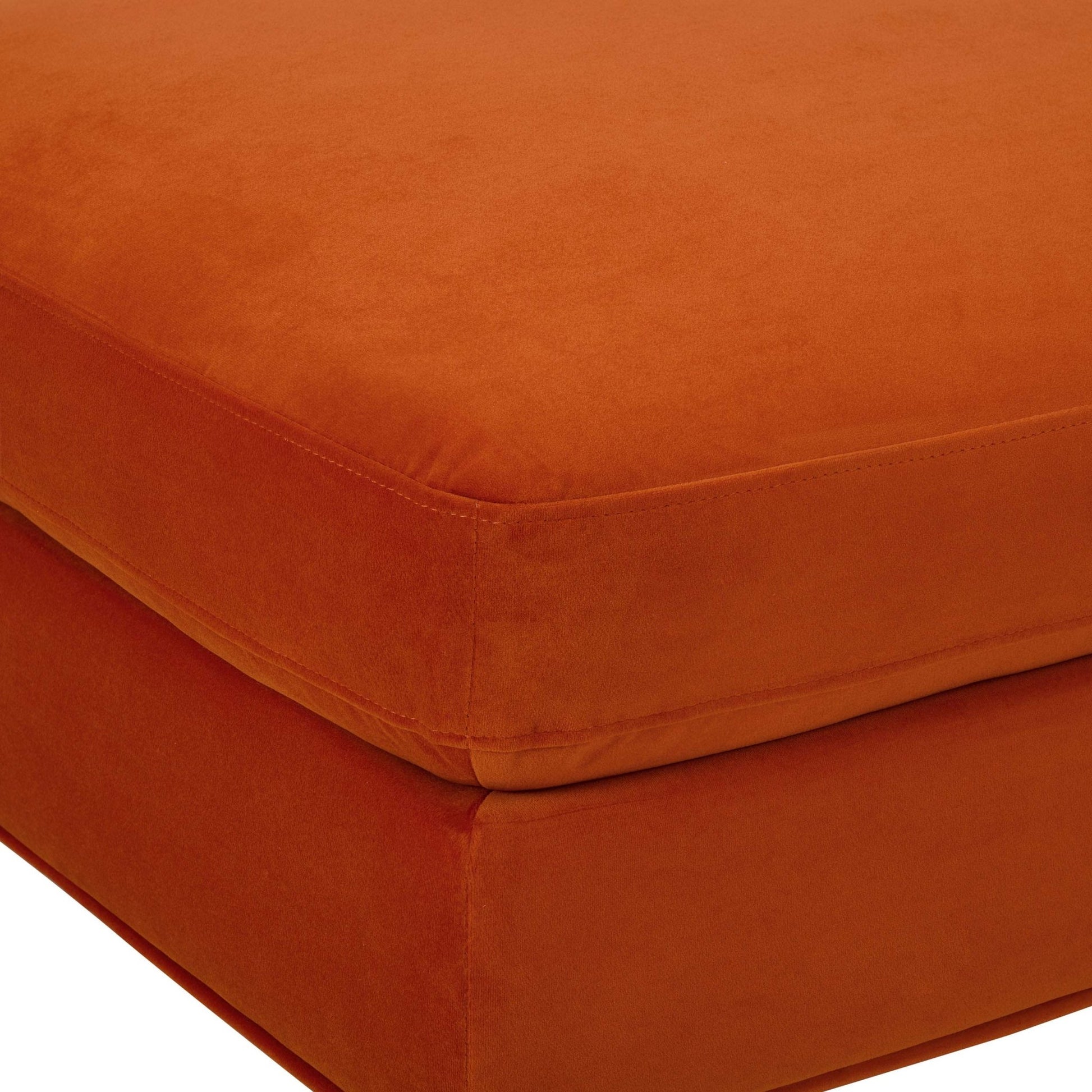 Hampshire Pouffe - Bright Orange - DUSK