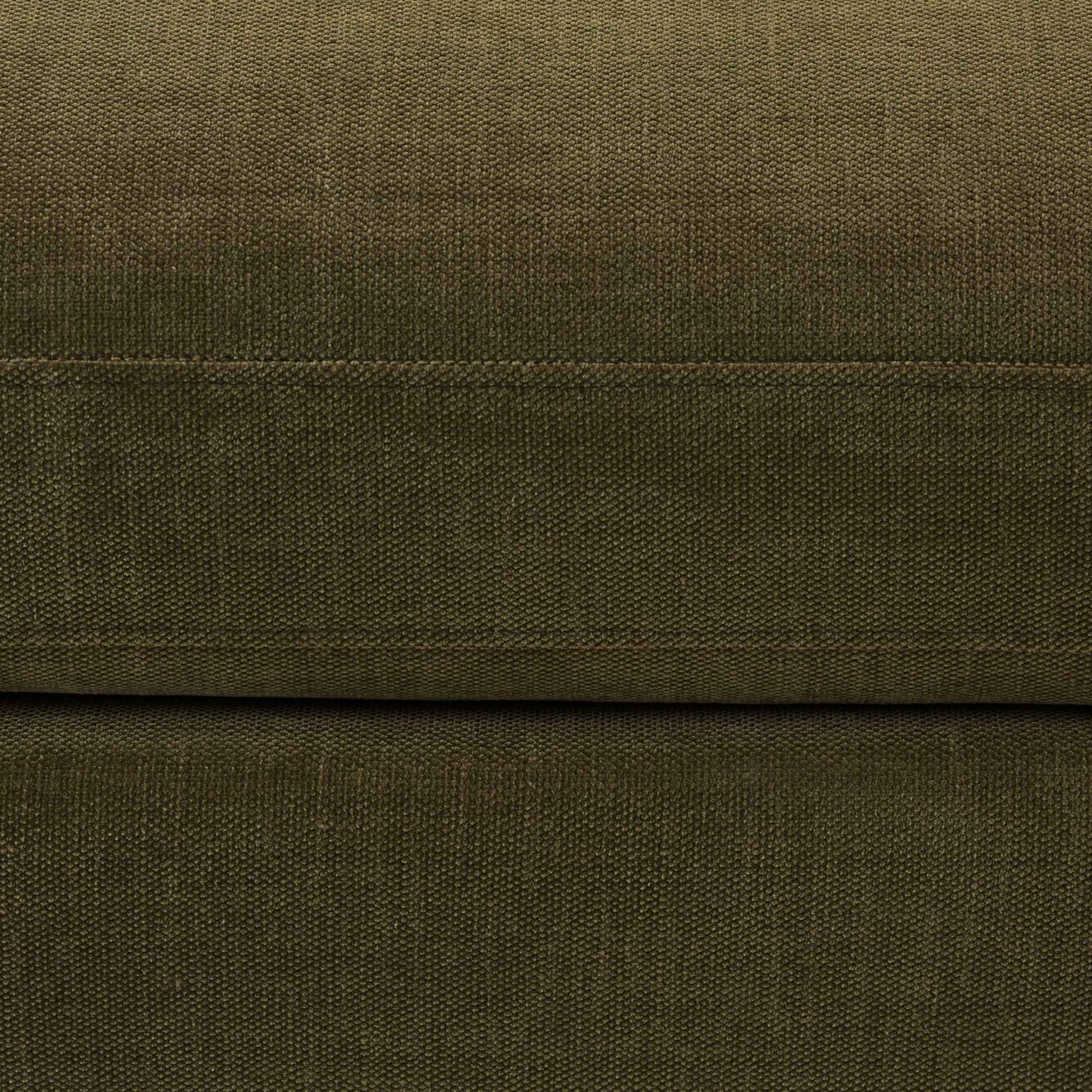 Hampshire Pouffe - Chenille Olive - DUSK