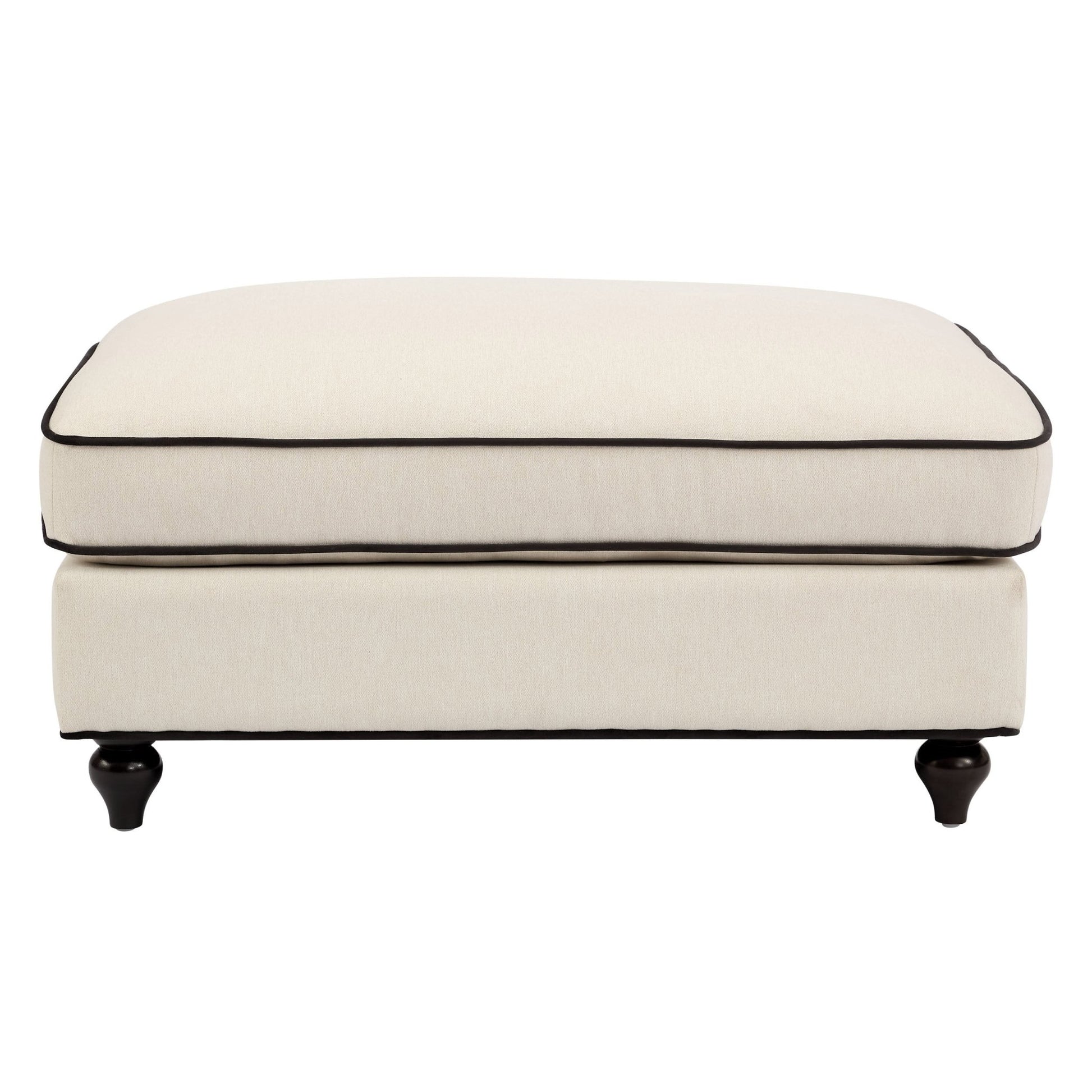 Hampshire Pouffe - Cream/Black - DUSK