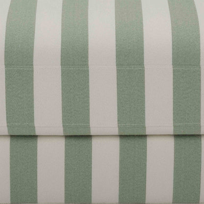 Hampshire Pouffe - Green Stripe - DUSK