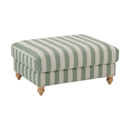 Hampshire Pouffe - Green Stripe - DUSK