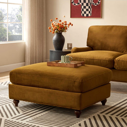 Hampshire Pouffe - Muted Gold - DUSK