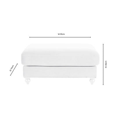 Hampshire Pouffe - Muted Gold - DUSK