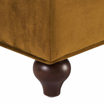 Hampshire Pouffe - Muted Gold - DUSK