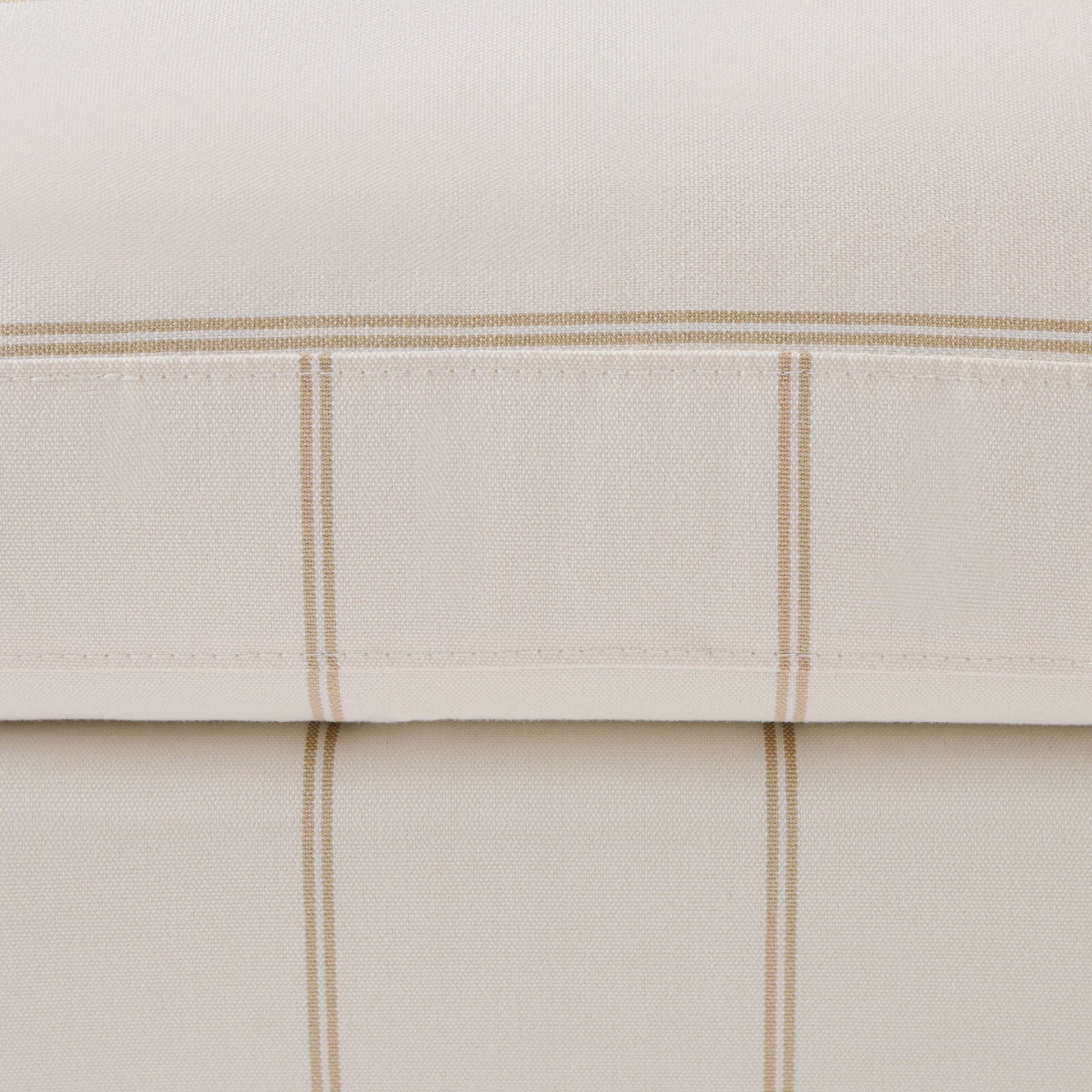Hampshire Pouffe - Thin Natural Stripe - DUSK
