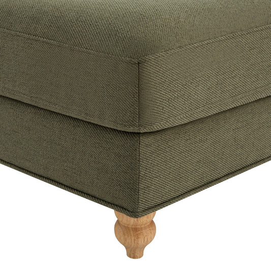 Hampshire Pouffe - Woven Green - DUSK