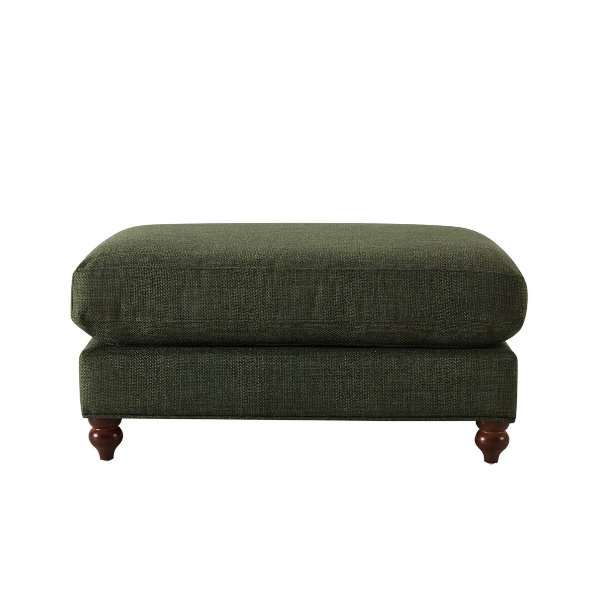 Hampshire Pouffe - Woven Pine Green - DUSK