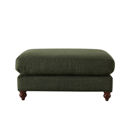 Hampshire Pouffe - Woven Pine Green - DUSK