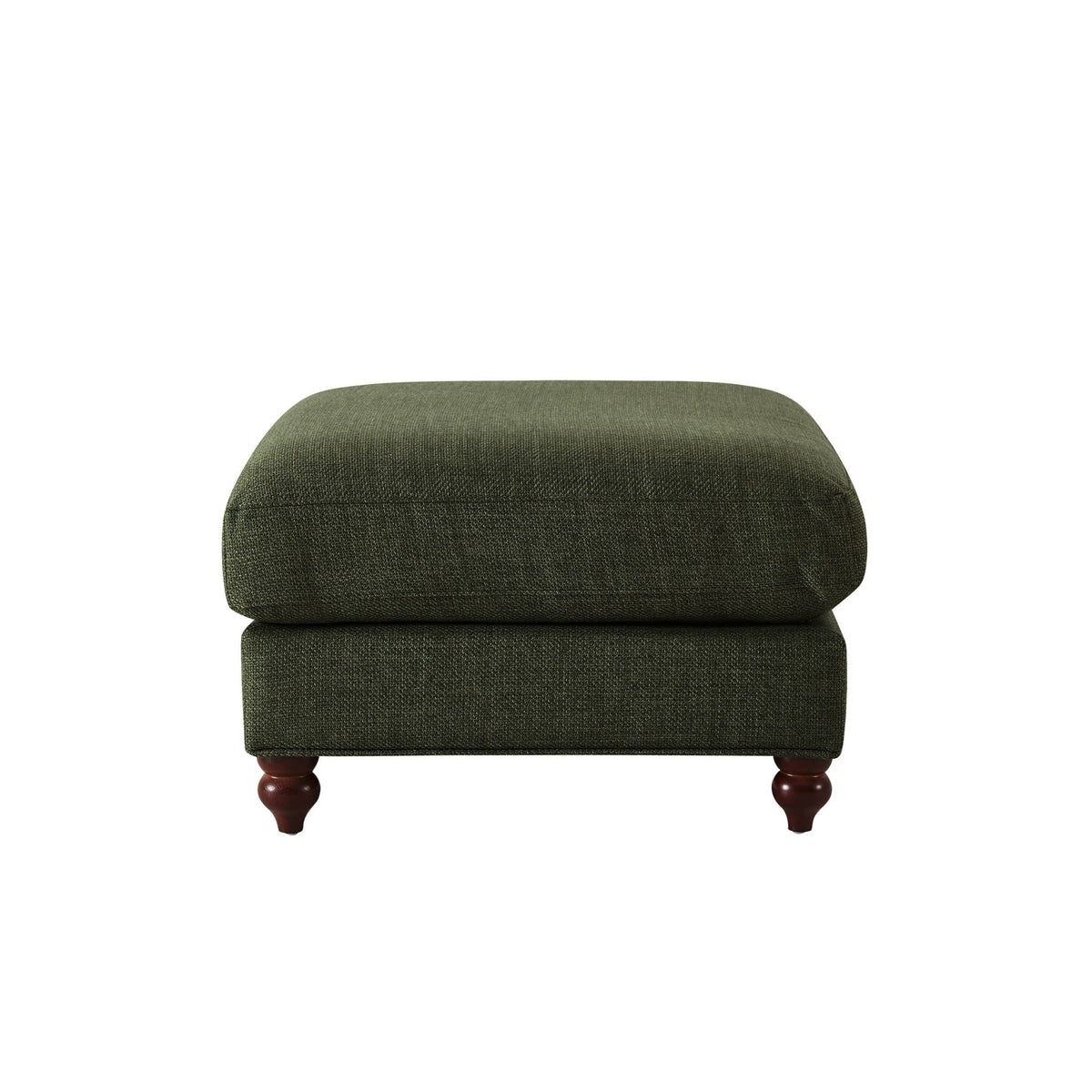 Hampshire Pouffe - Woven Pine Green - DUSK