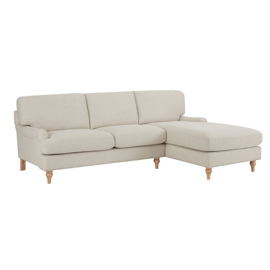 Hampshire Right Hand Chaise Sofa - Beige - DUSK