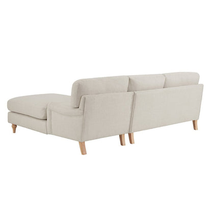 Hampshire Right Hand Chaise Sofa - Beige - DUSK