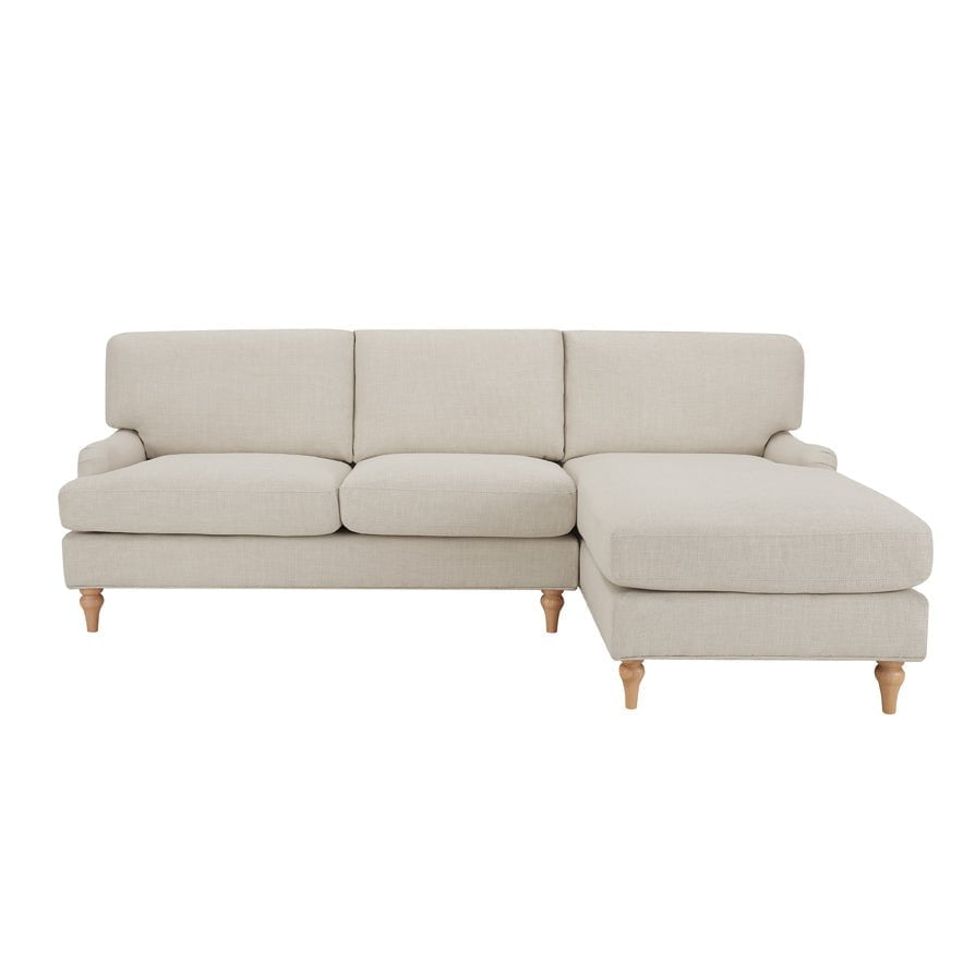Hampshire Right Hand Chaise Sofa - Beige - DUSK