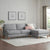 Hampshire Right Hand Chaise Sofa - Blue Grey - DUSK