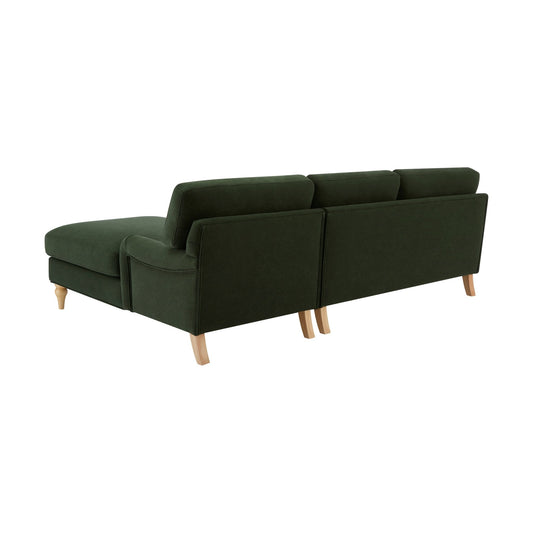 Hampshire Right Hand Chaise Sofa - Dark Olive - DUSK