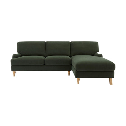 Hampshire Right Hand Chaise Sofa - Dark Olive - DUSK