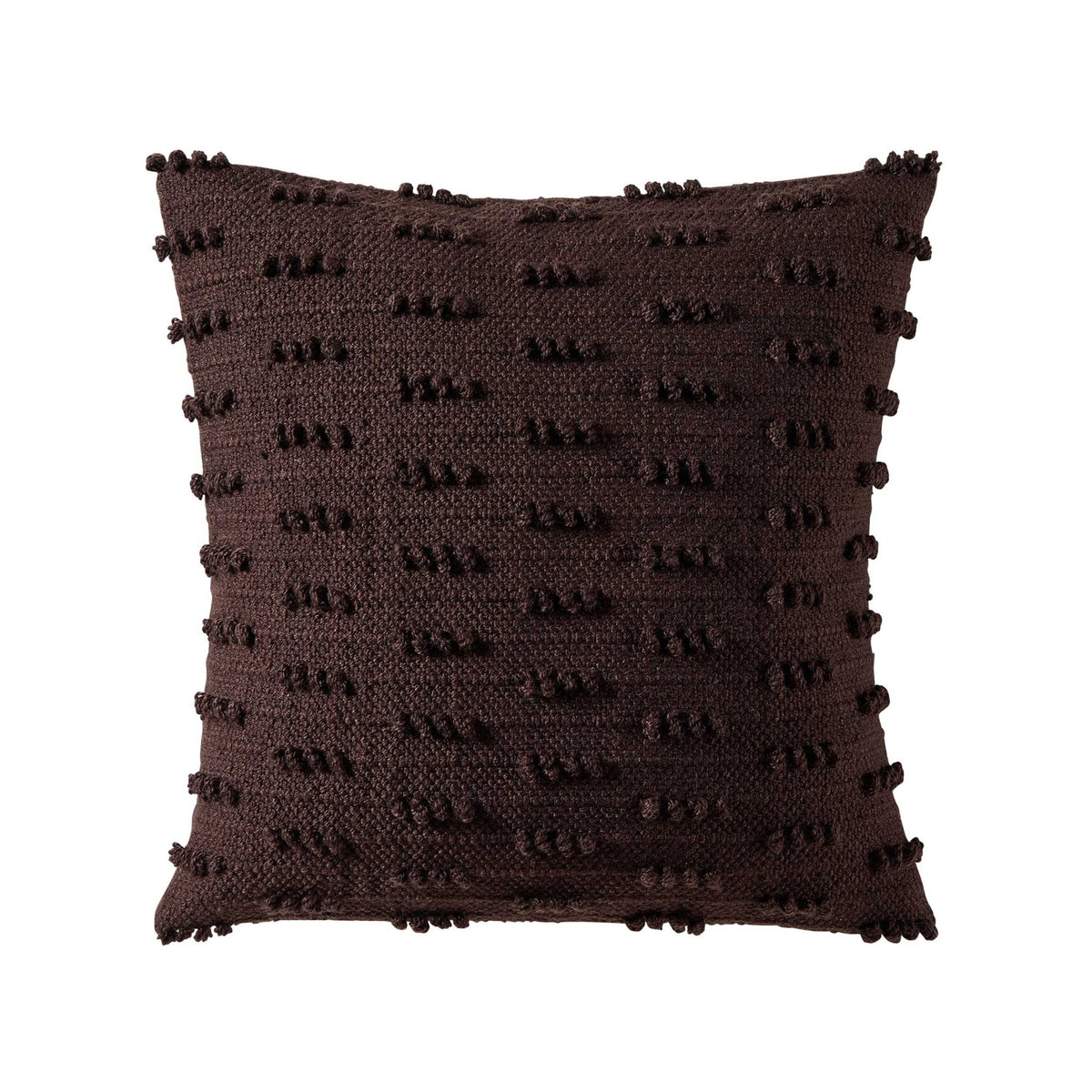 Handwoven Tufted Sofa Cushion Cover - Chocolate - DUSK