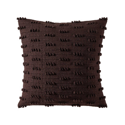 Handwoven Tufted Sofa Cushion Cover - Chocolate - DUSK