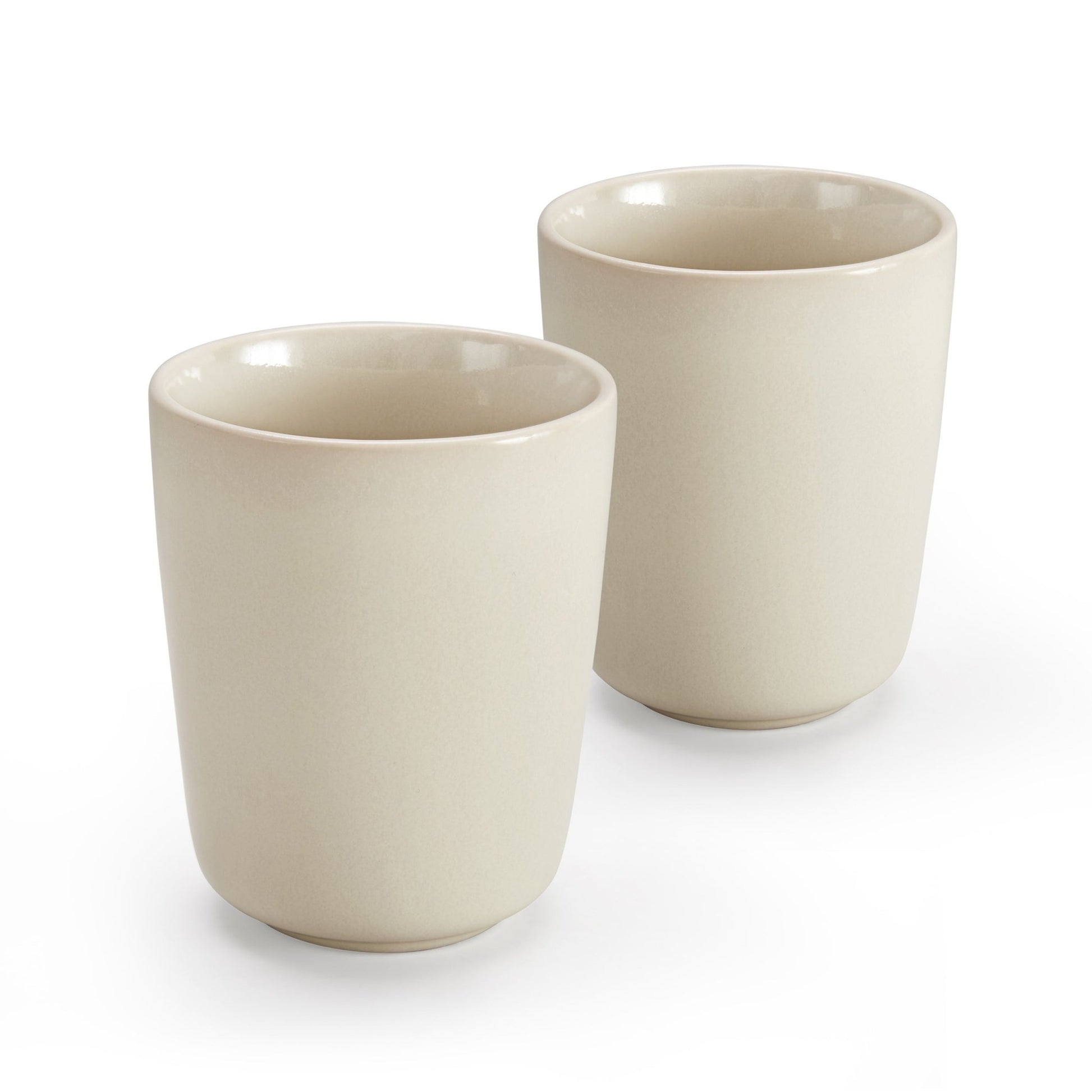 Hans Set of 2 Reactive Glaze Handless Coffee Mugs - Latte - DUSK