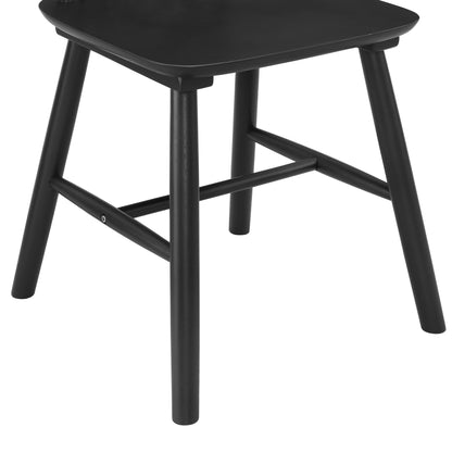 Harley Set of 2 Dining Chairs - Black - DUSK
