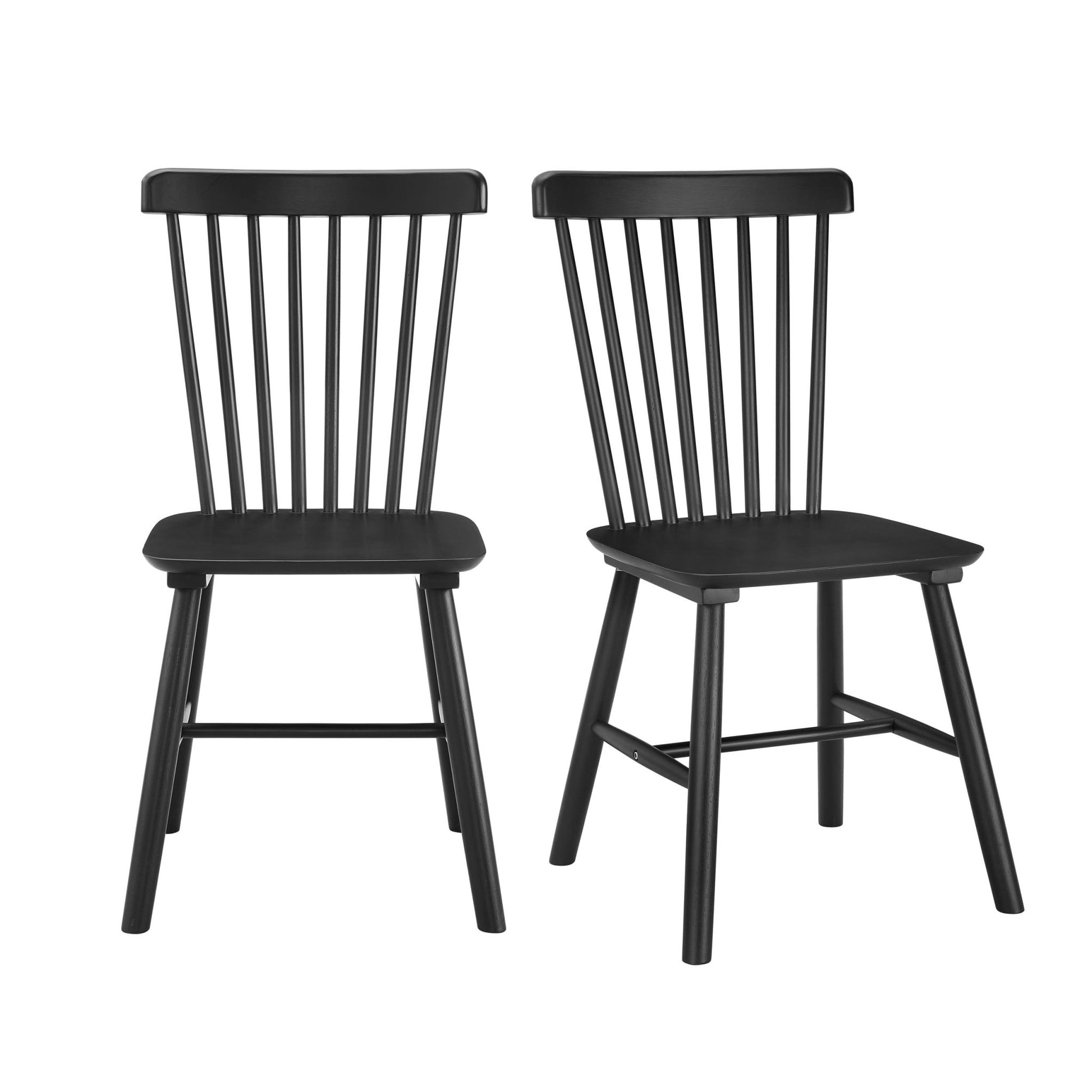 Harley Set of 2 Dining Chairs - Black - DUSK