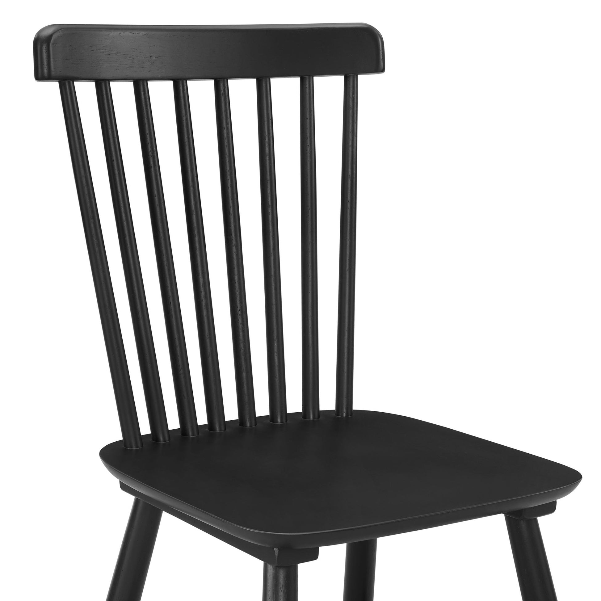 Harley Set of 2 Dining Chairs - Black - DUSK