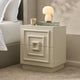 Harlow 2 Drawer Bedside Table - Cream - DUSK