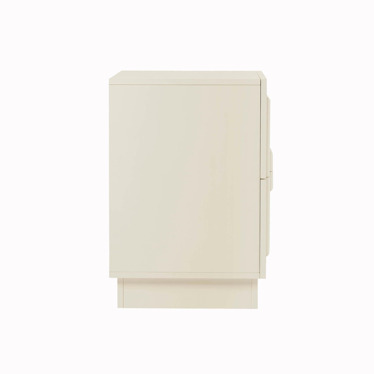 Harlow 2 Drawer Bedside Table - Cream - DUSK