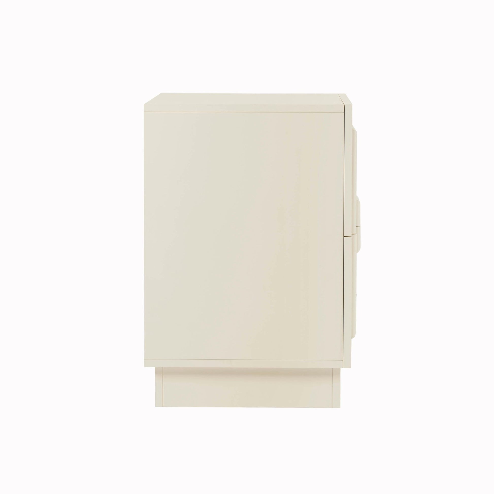 Harlow 2 Drawer Bedside Table - Cream - DUSK