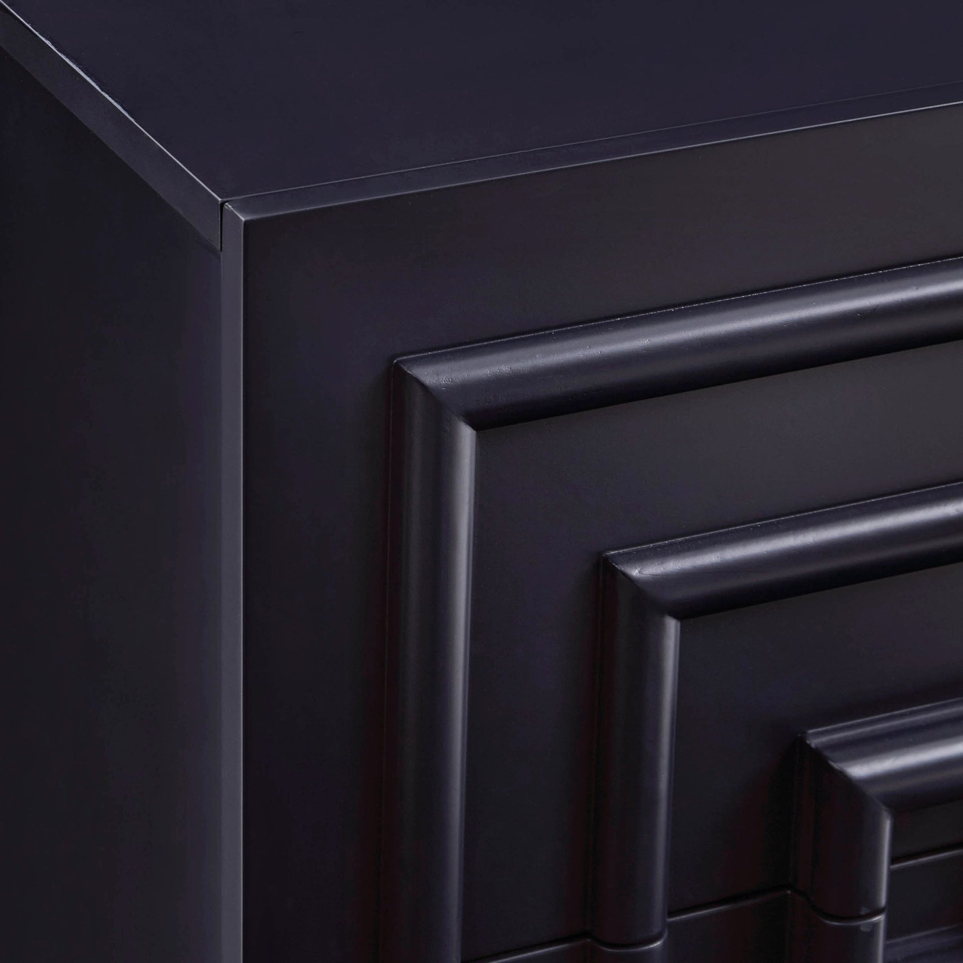 Harlow 2 Drawer Bedside Table - Midnight - DUSK