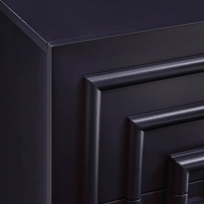 Harlow 2 Drawer Bedside Table - Midnight - DUSK