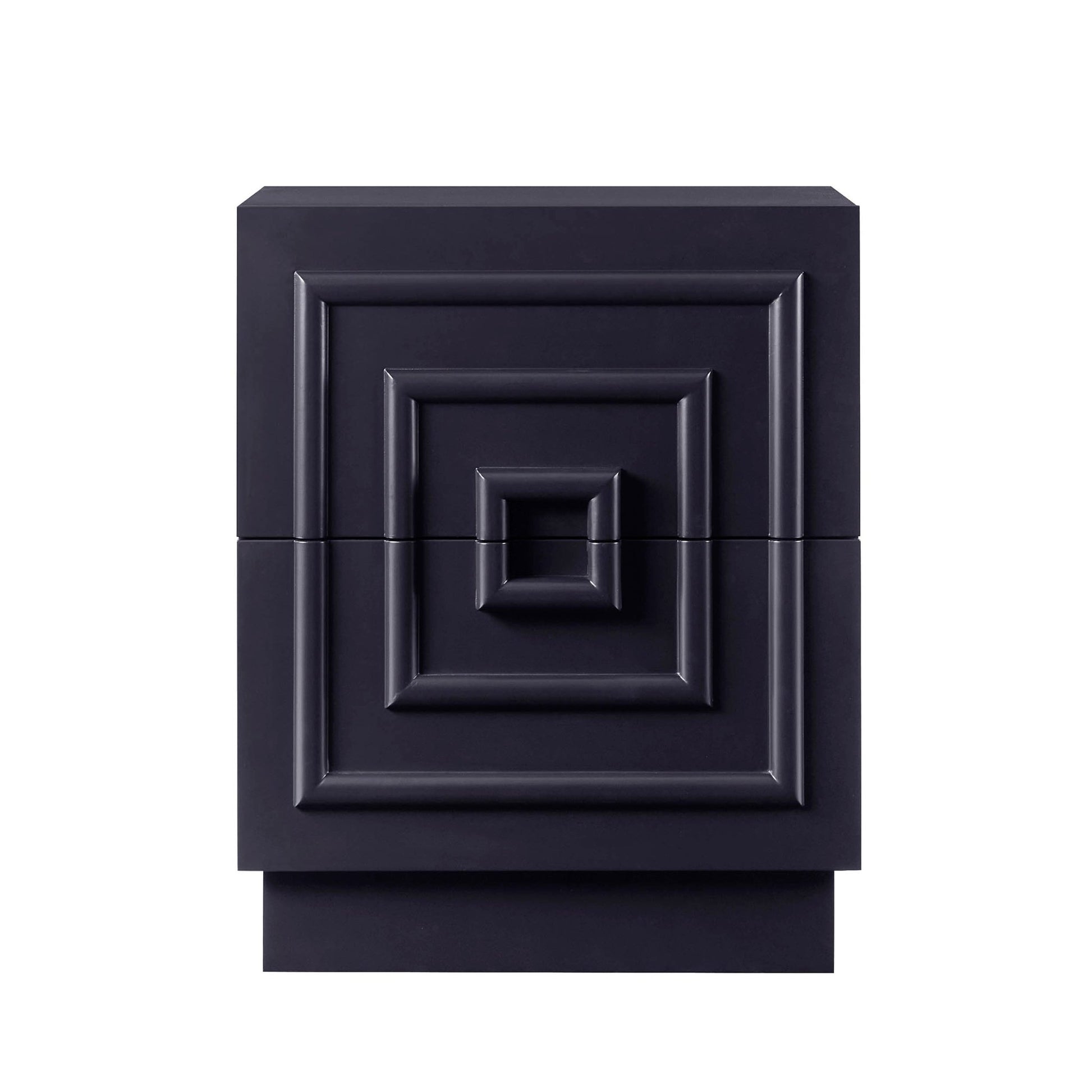 Harlow 2 Drawer Bedside Table - Midnight - DUSK