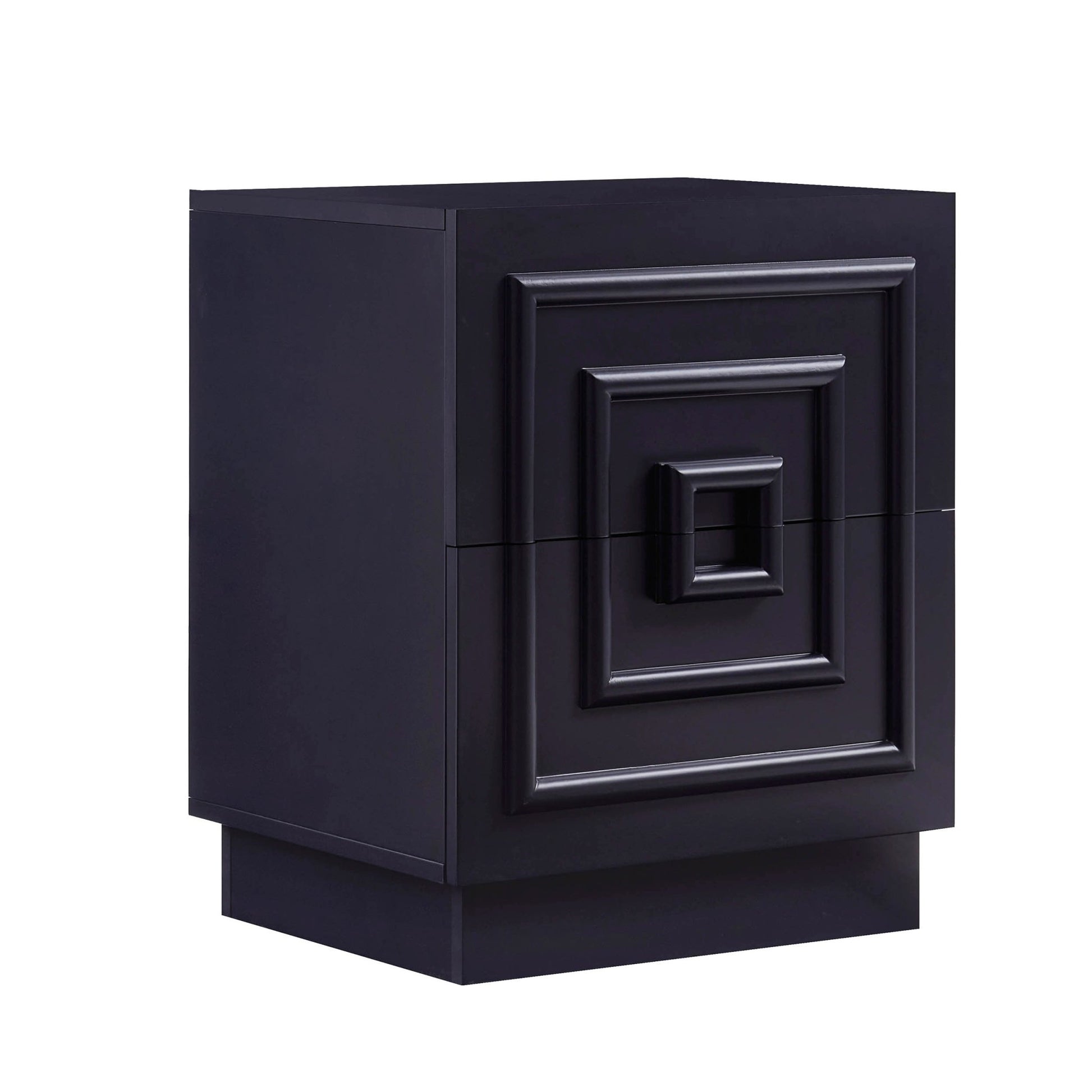 Harlow 2 Drawer Bedside Table - Midnight - DUSK
