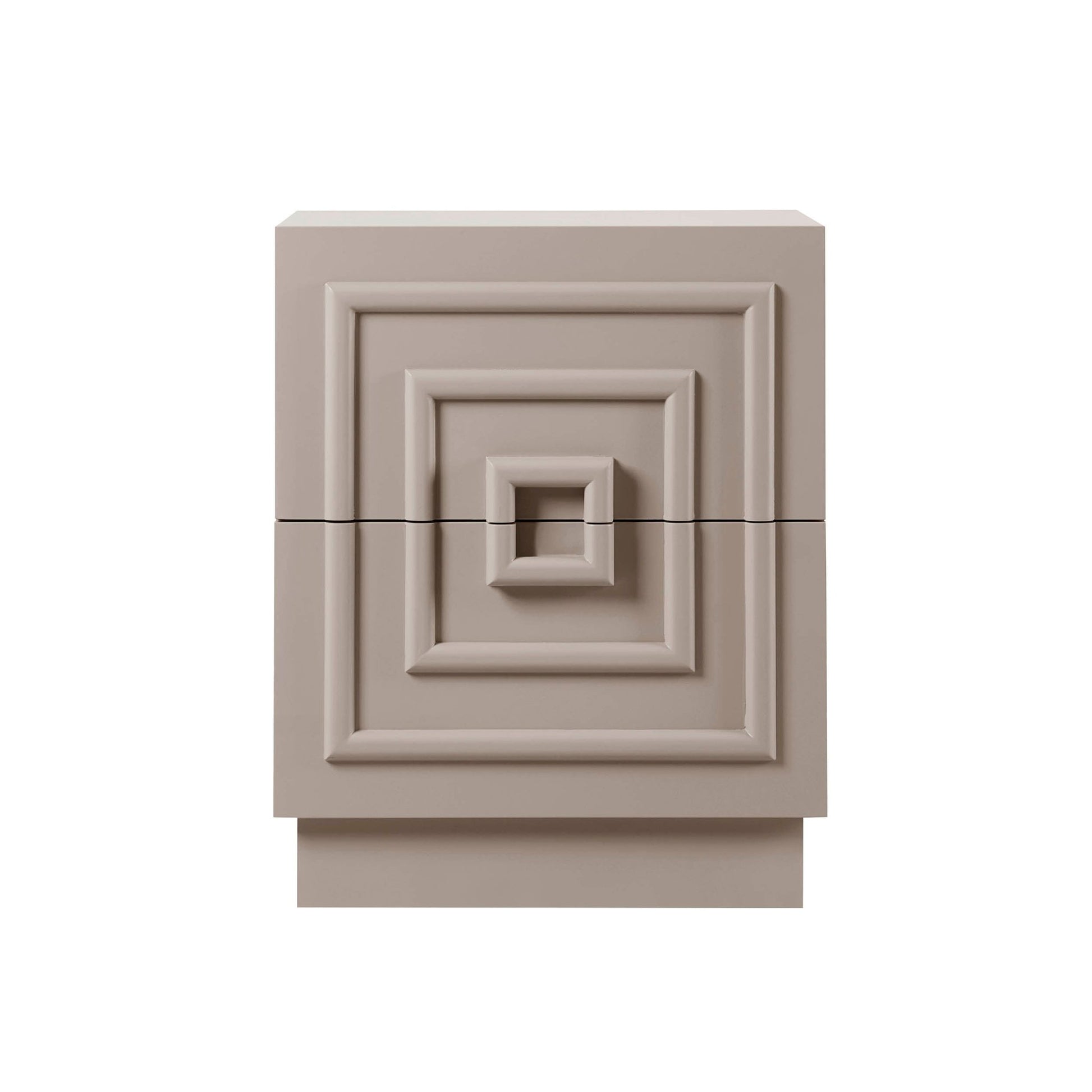 Harlow 2 Drawer Bedside Table - Taupe - DUSK