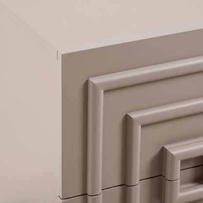 Harlow 2 Drawer Bedside Table - Taupe - DUSK