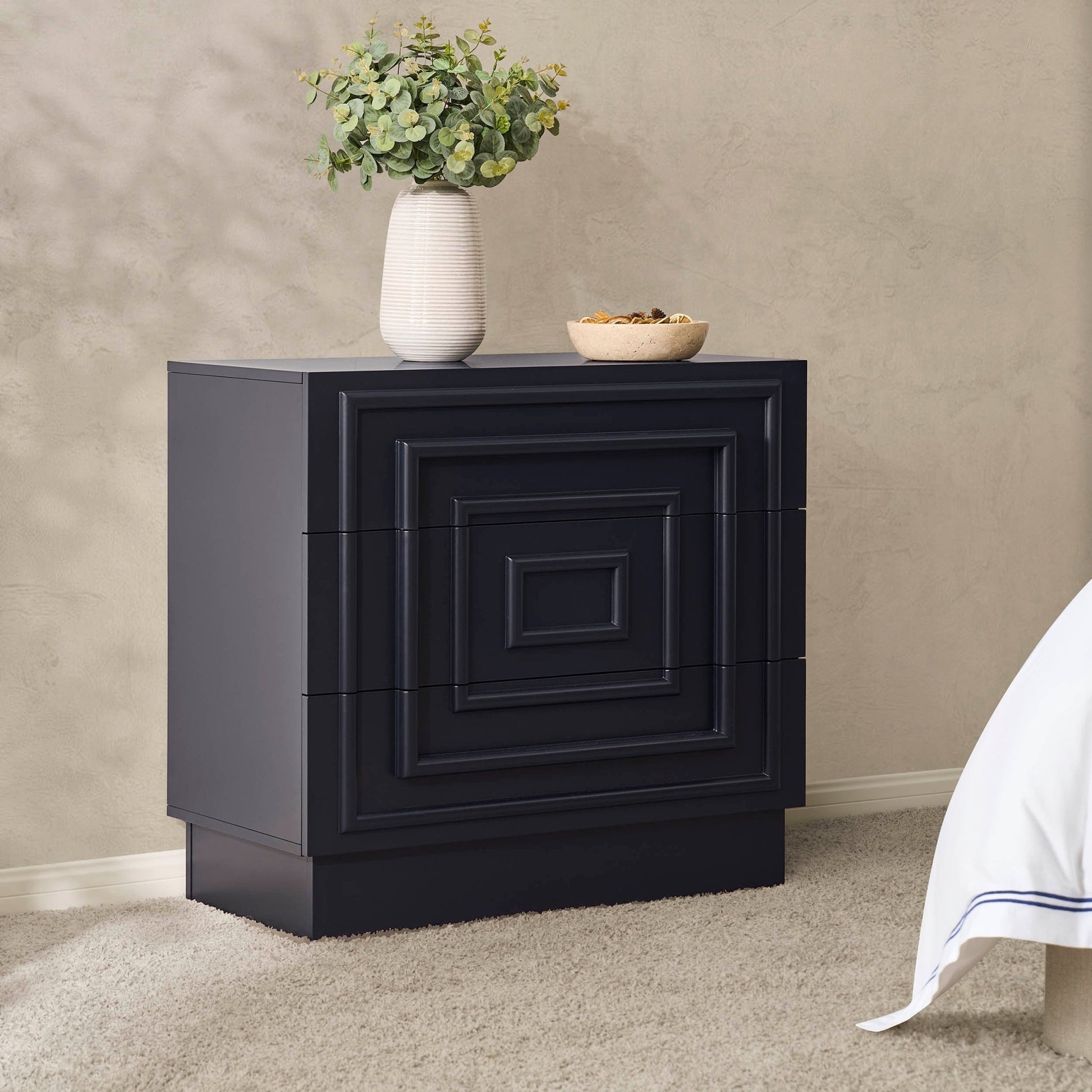 Harlow 3 Drawer Chest - Midnight - DUSK