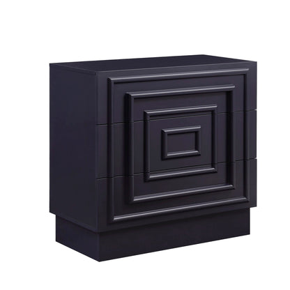 Harlow 3 Drawer Chest - Midnight - DUSK