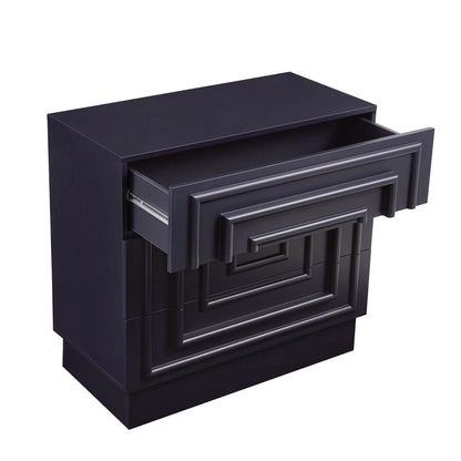 Harlow 3 Drawer Chest - Midnight - DUSK