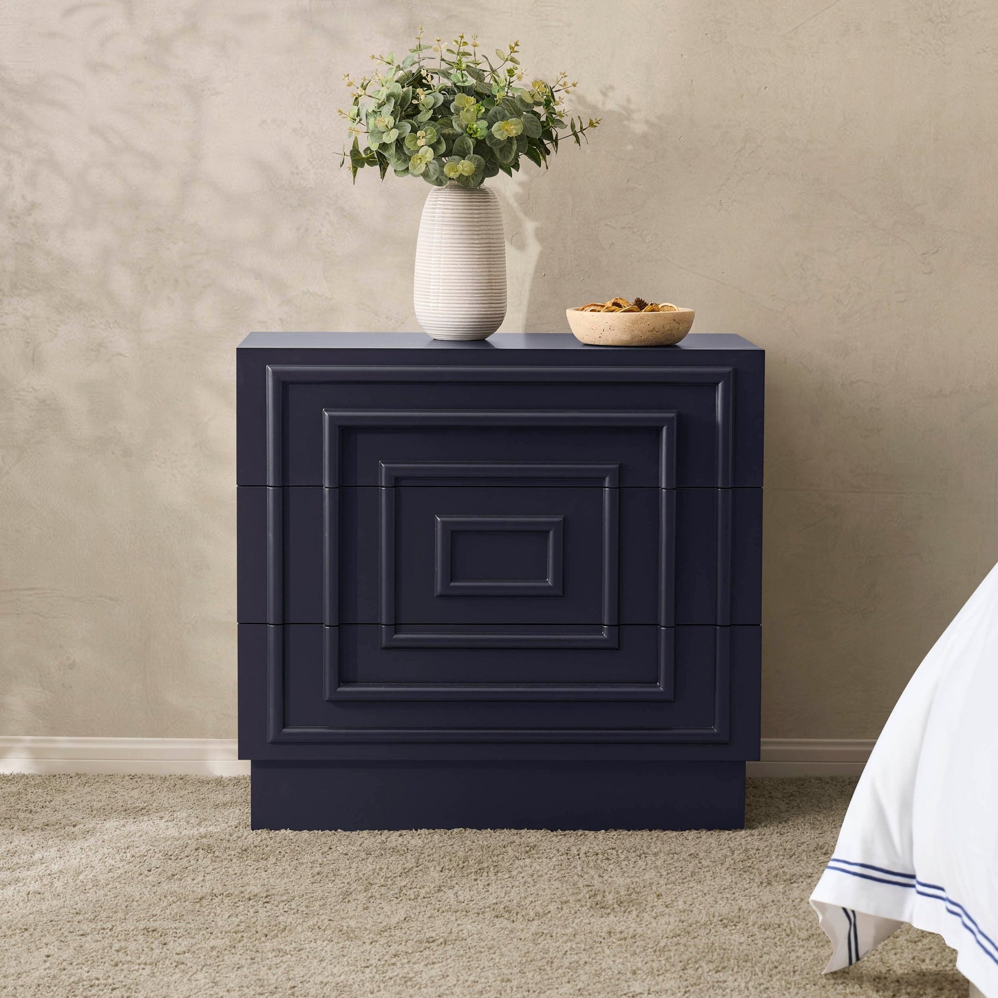 Harlow 3 Drawer Chest - Midnight - DUSK