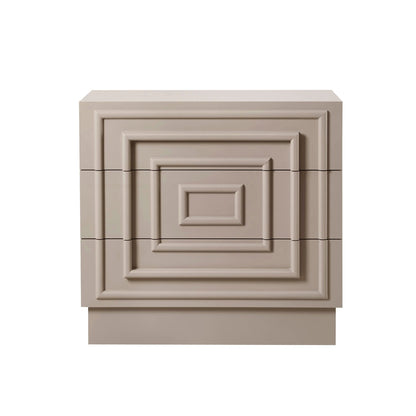 Harlow 3 Drawer Chest - Taupe - DUSK