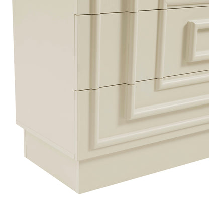 Harlow 6 Drawer Chest - Cream - DUSK